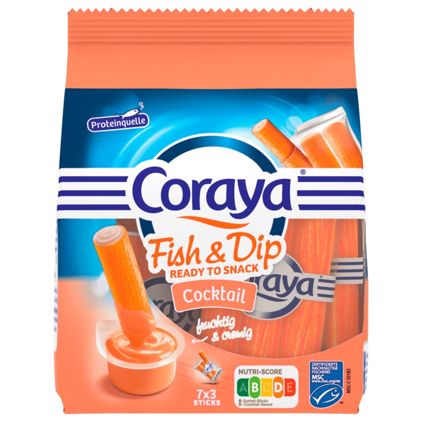 Coraya Fish and Dip mit Cocktailsauce 215g